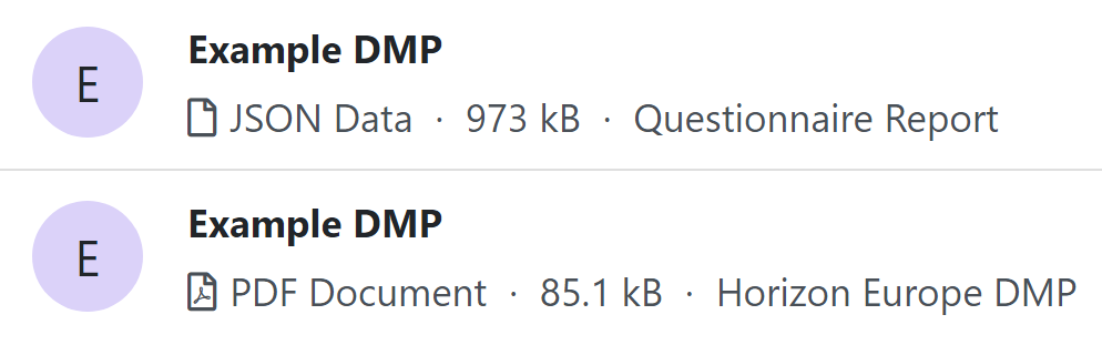 Generated Documents