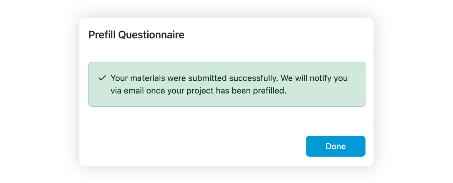 Project Materials Submitted